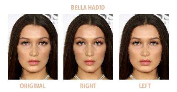 Bella Hadid symmetrical face top model news