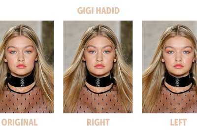 gigi hadid symmetrical face top model news